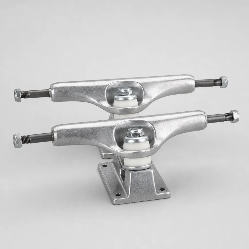 Minority aluminum skateboard trucks pair